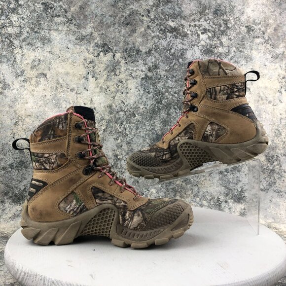 Irish Setter Women's Size 8M Hunt Vaprtrek 8" Real Tree Camo Pink WP 2862 Boots - Picture 11 of 16